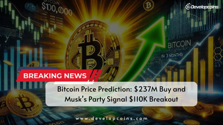 Bitcoin Price Prediction: $237M Buy and Musk’s Party Signal $110K Breakout