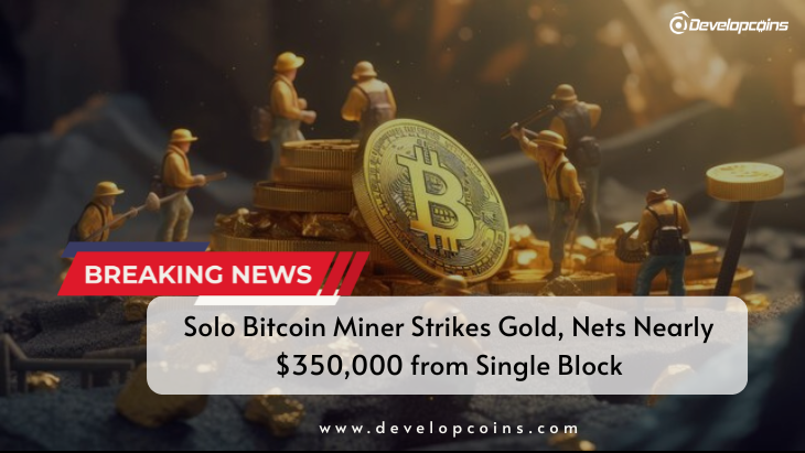 Solo Bitcoin Miner Strikes Gold, Nets Nearly $350,000 from Single Block