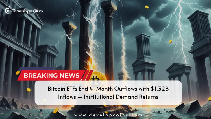 Bitcoin ETFs Snap Four-Month Outflow Streak With $1.32B in Inflows