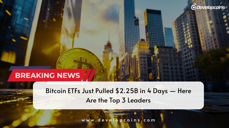 Bitcoin ETFs Just Pulled $2.25B in 4 Days — Here Are the Top 3 Leaders